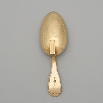 A Swedish early 19th century silver-gilt medicine-spoon, mark of Andreas Hallberg, Kristianstad 1802.