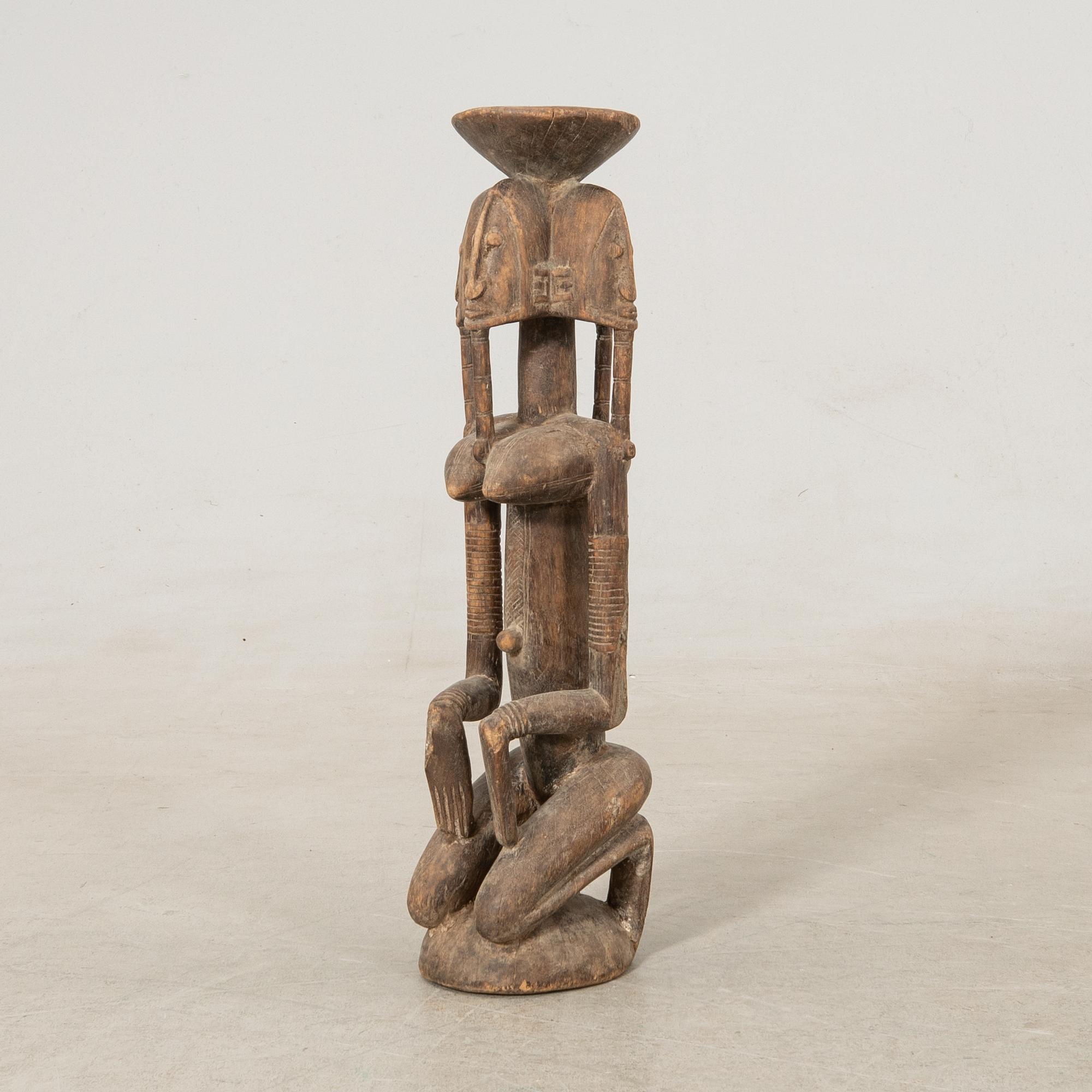 Skulptur, sk. Dogonfigur, Mali 1900-talets mitt.
