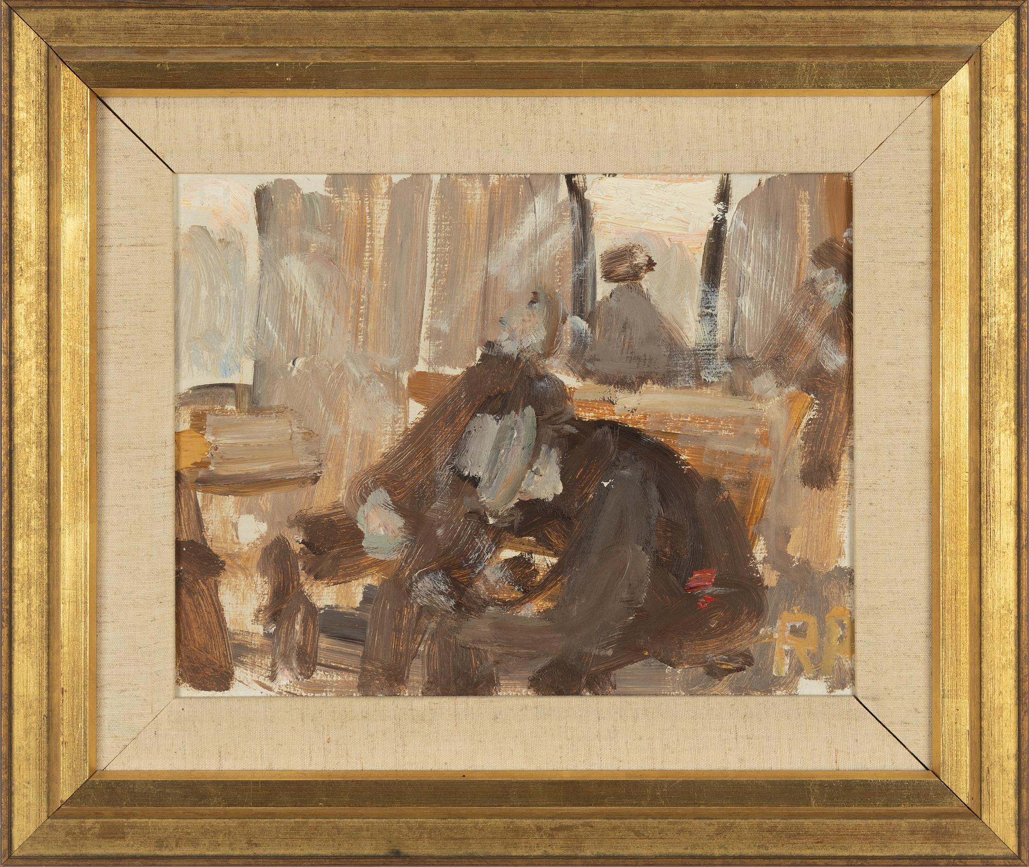 Ragnar Person, oil on panel, signed.