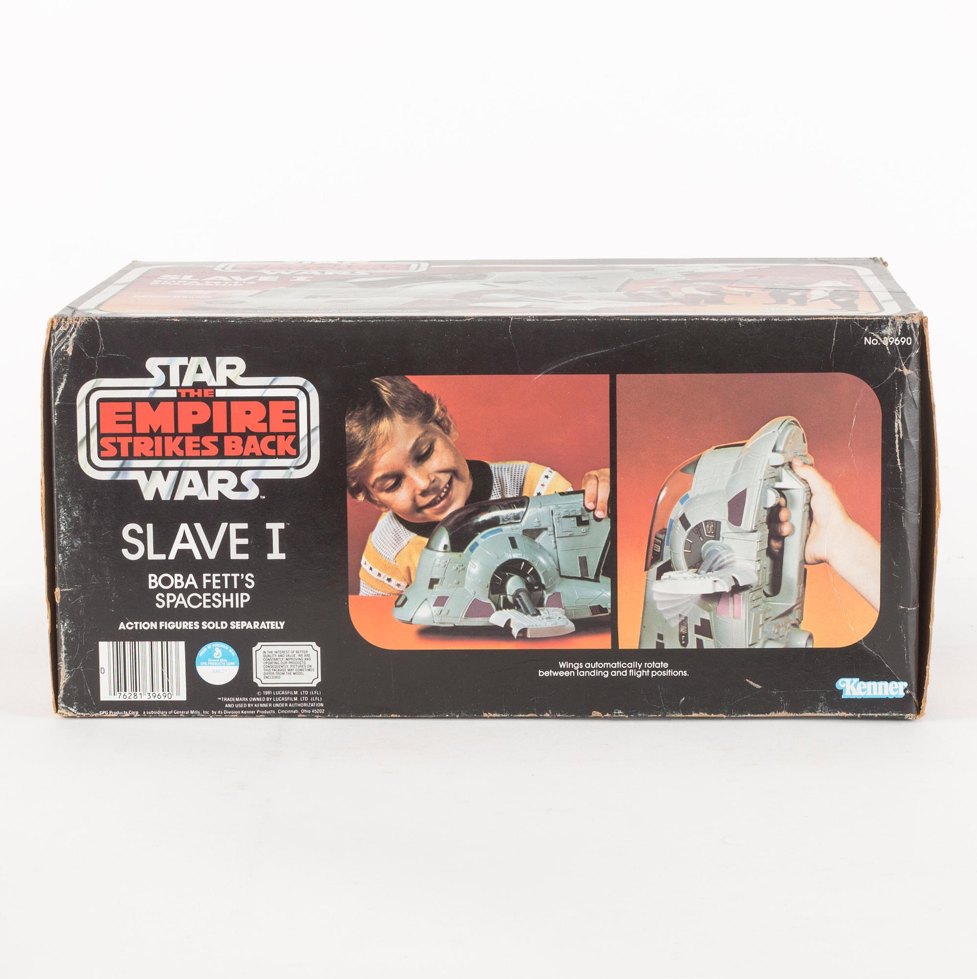 STAR WARS, Slave 1 i kartong, Empire Strikes Back, Kenner 1981.