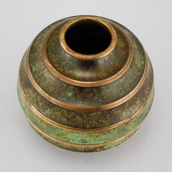 A vase made in bronze, by SVM Handarbete in the 1930/40s.
