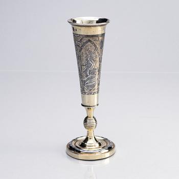 A Russian parcel-gilt silver Champagne Cup, unknown master, Moscow 1834.