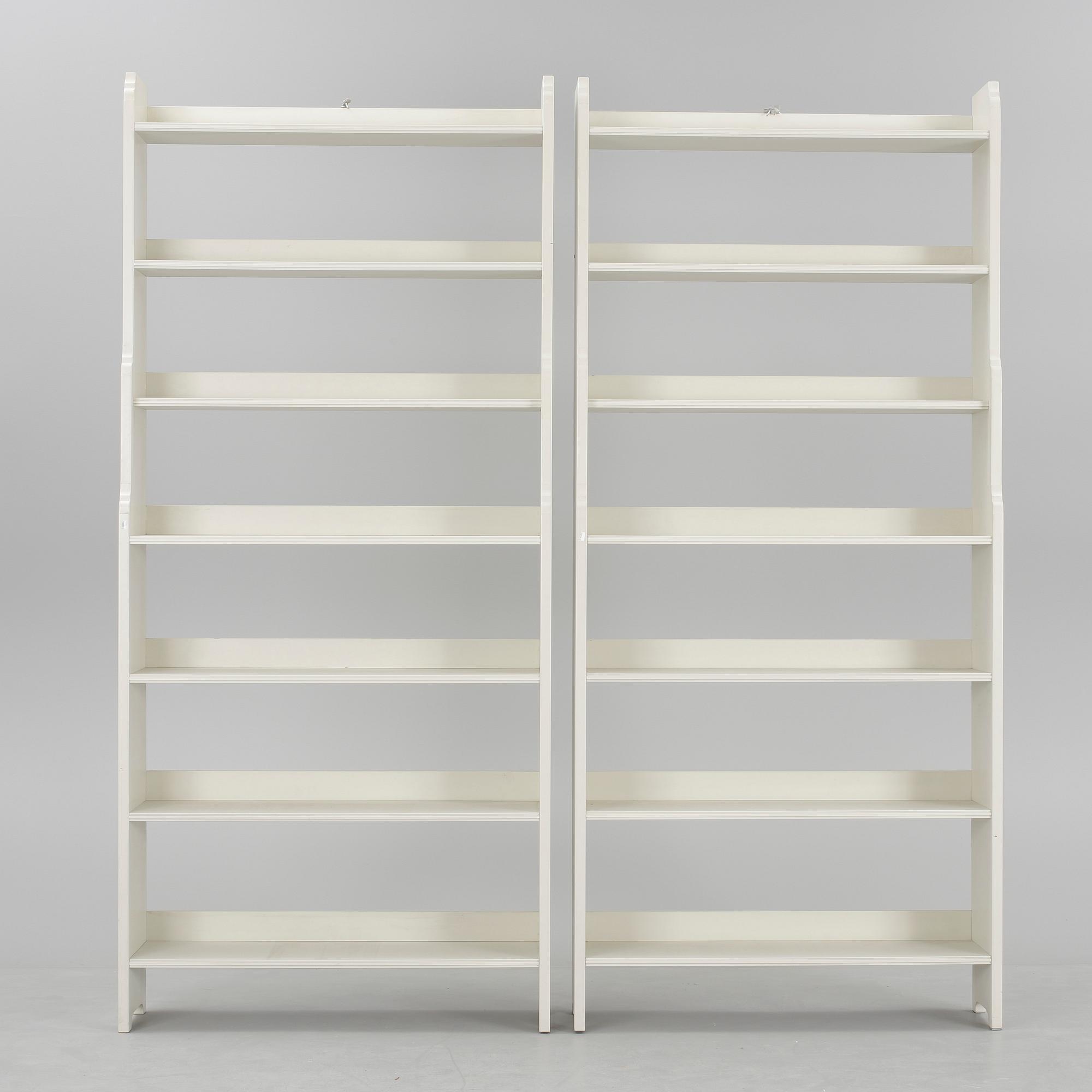 BOKHYLLOR ett par, "Ekolsund", IKEA, ur IKEA:s 1700-talsserie. 1990-tal.