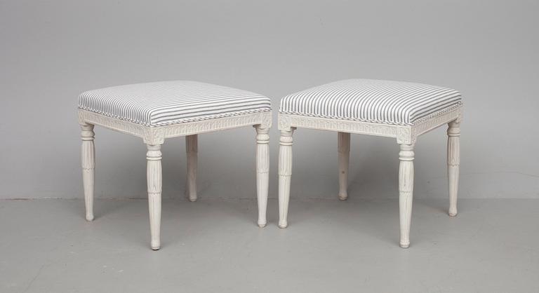 A PAIR OF STOOLS.
