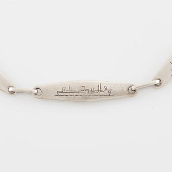 Sven-Erik Högberg, necklace, silver, Gothenburg 1960.