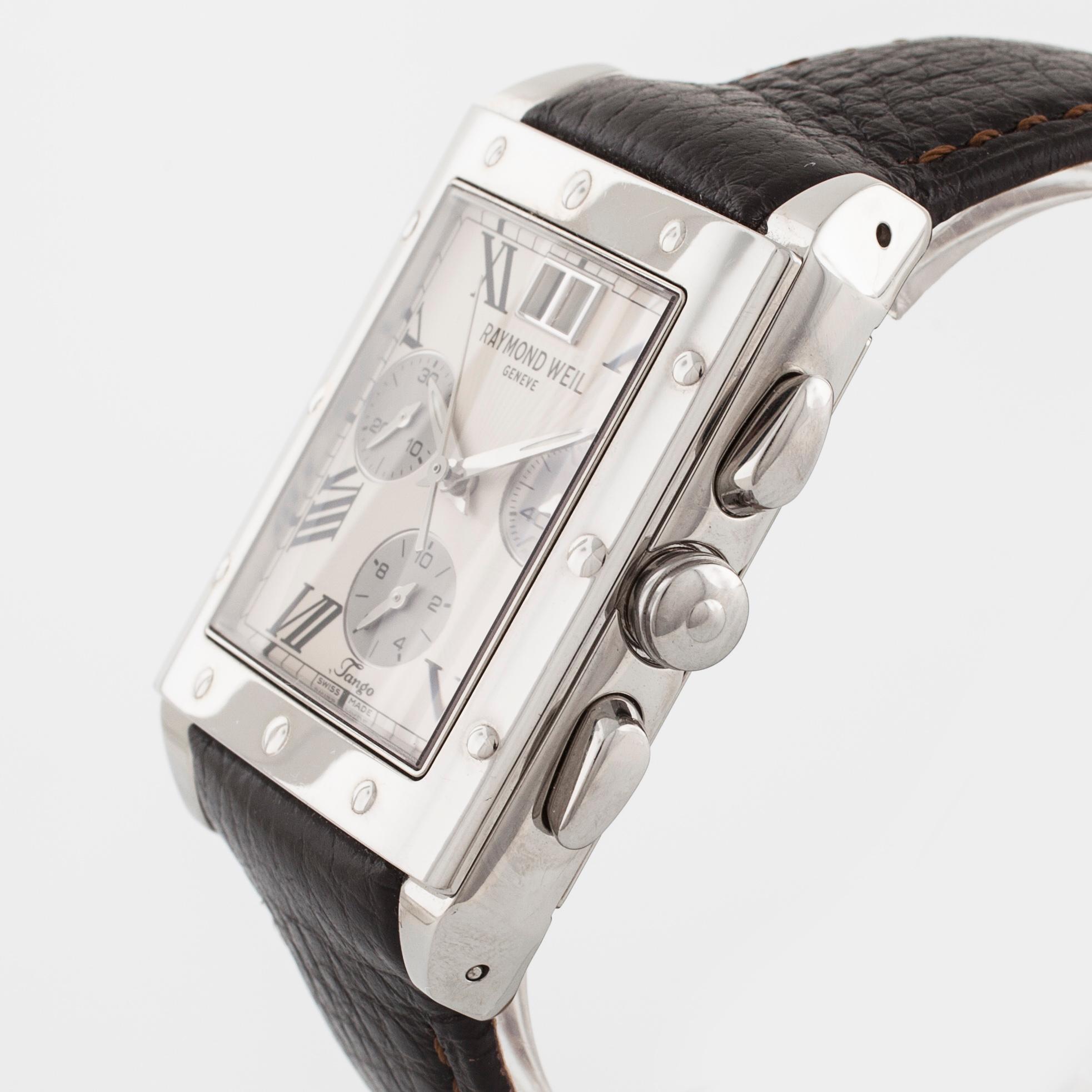 RAYMOND WEIL, Genève, Tango Sport, armbandsur, chronograph, 34 x 36 (47) mm.