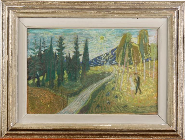 ROSSANDER, ARMAND. Pastell, sign.
