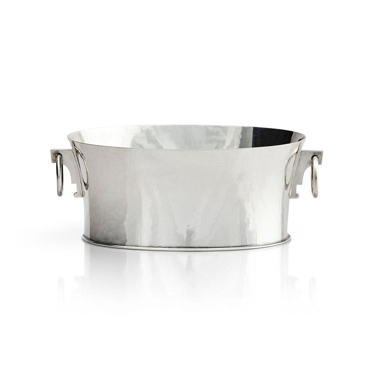 Gunnar Cyrén, a sterling silver bowl with handles, Gävle 1989.