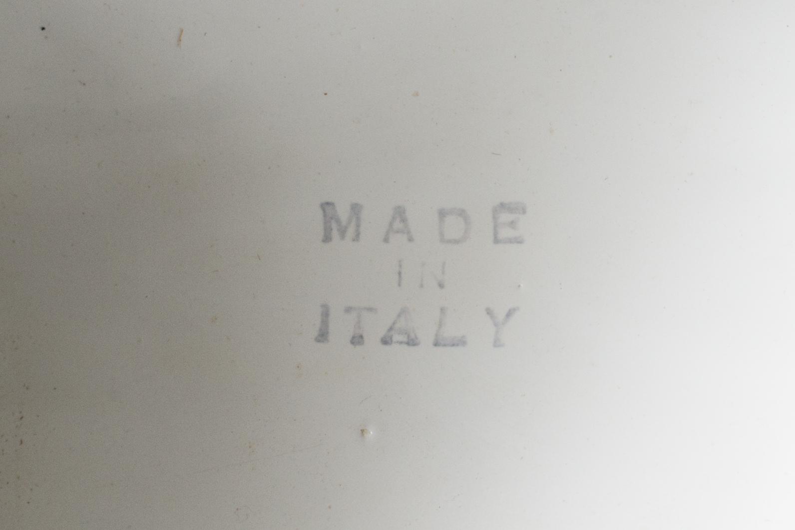 UPPSATSSKÅL, porslin, Italien. 1970/80-tal.