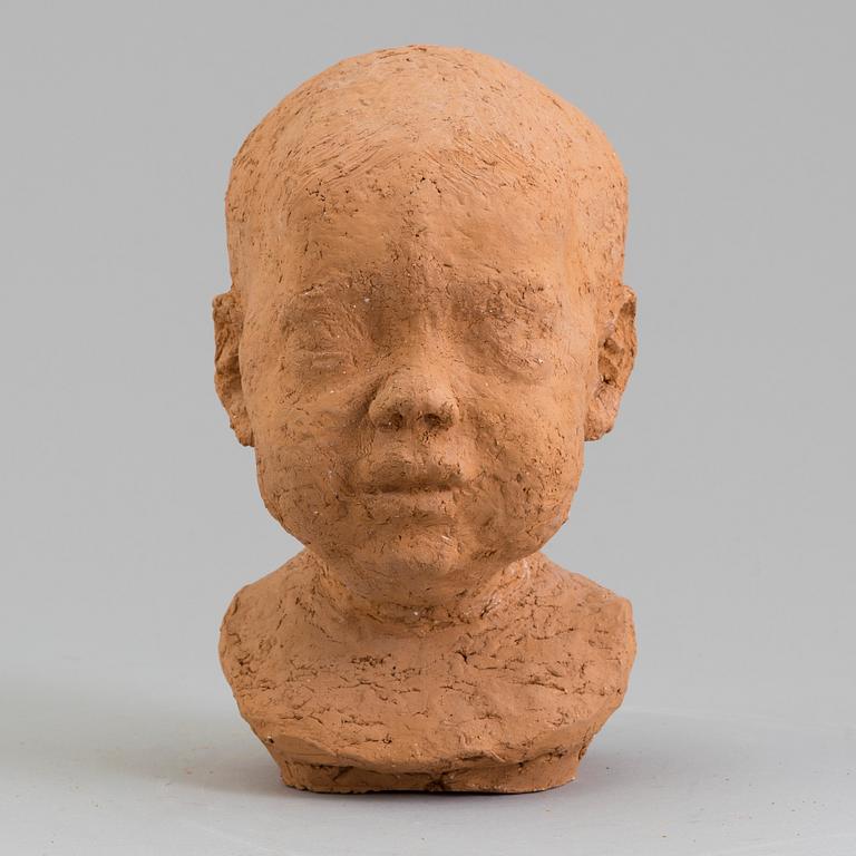 ASMUND ARLE, Skulptur, terracotta, signerad Asmund Arle och daterad 1974.