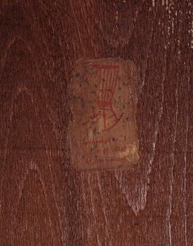 GUNGSTOL, "Gyngestol Nr. 3", Illum Wikkelsö, för N Eilersen, etikettmärkt.