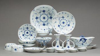 SERVIS, 75 dlr, "Blå malet", Bing o Gröndahl, porslin, 1900-talets andra hälft.