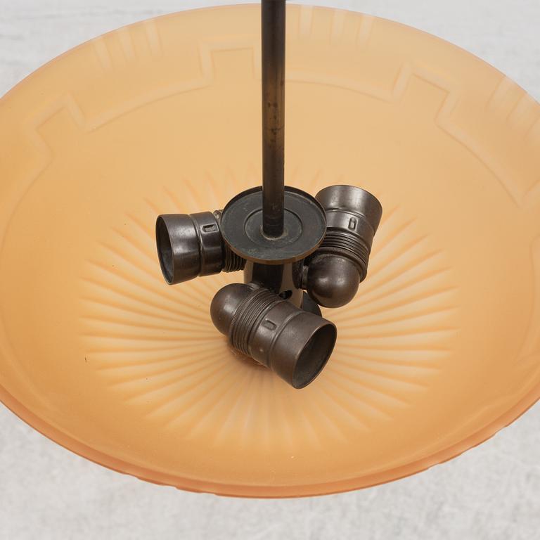 Cebe, a ceiling lamp model "65342", Svalöv, 1930's.