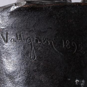VILLE VALLGREN, skulptur, brons, signerad och daterad 1982.