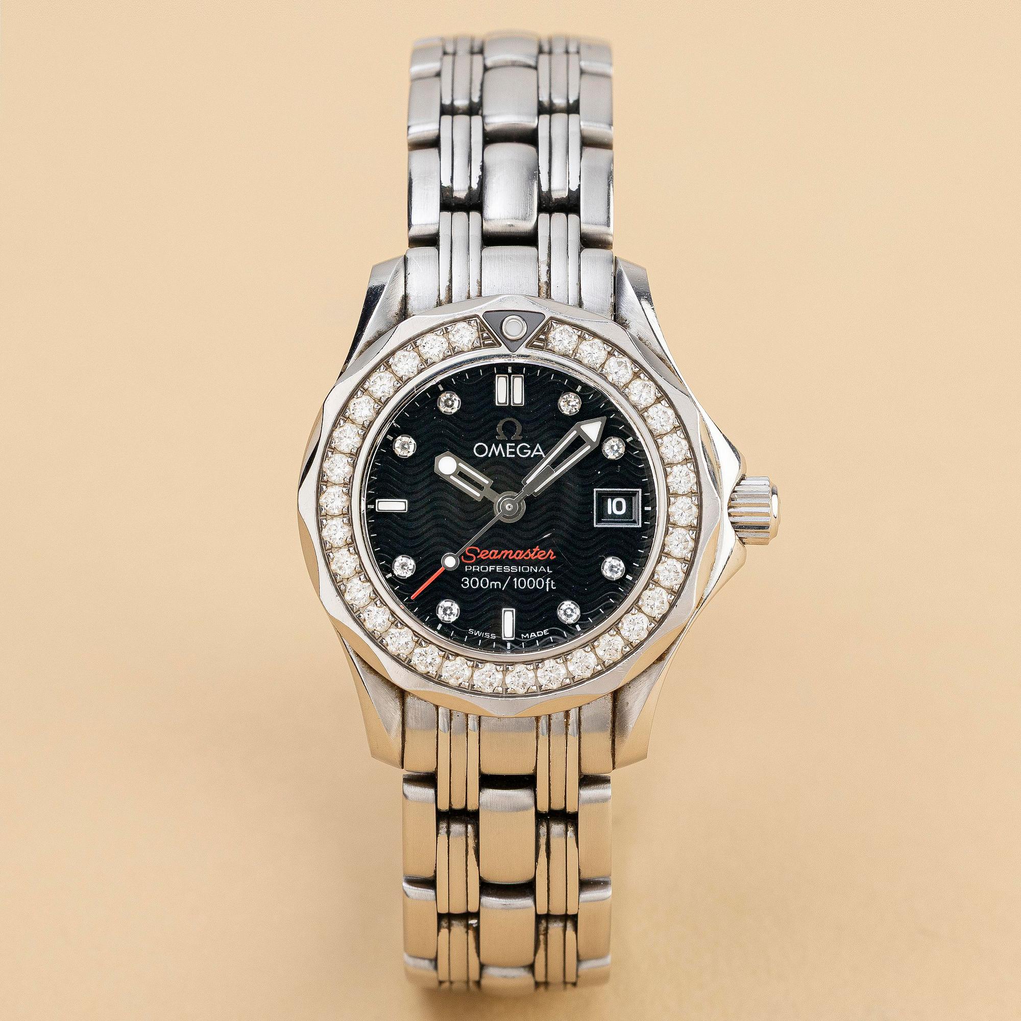 Omega, Seamaster, Diver 300M, "Diamond-set dial and bezel", ca 2016.