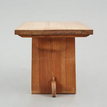 Axel Einar Hjorth, a "Lovö" stained pine table, Nordiska Kompaniet 1930s.