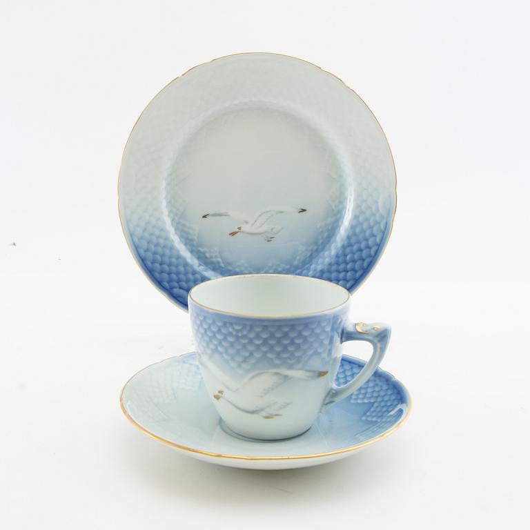 Coffee service 17 pcs "The Seagull" Bing & Grøndahl, Denmark. porcelain.
