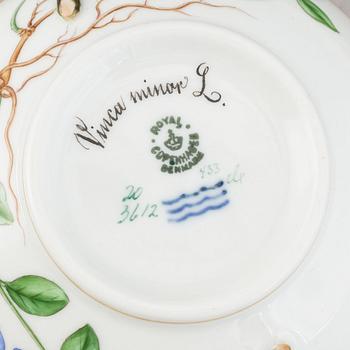 Royal Copenhagen, A 'Flora Danica' porcelain soup cup with saucer.