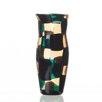 Fulvio Bianconi, A Fulvio Bianconi 'Pezzato' glass vase, Venini, Murano, Italy 1950's.