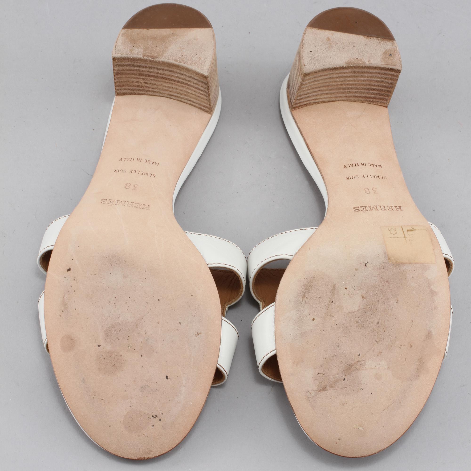 SKOR, ett par slip in, Hermès, "Oasis H sandal Oran".