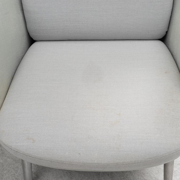 Jaime Hayon, a pair of 'Ro' lounge chairs with footstools, Fritz Hansen.