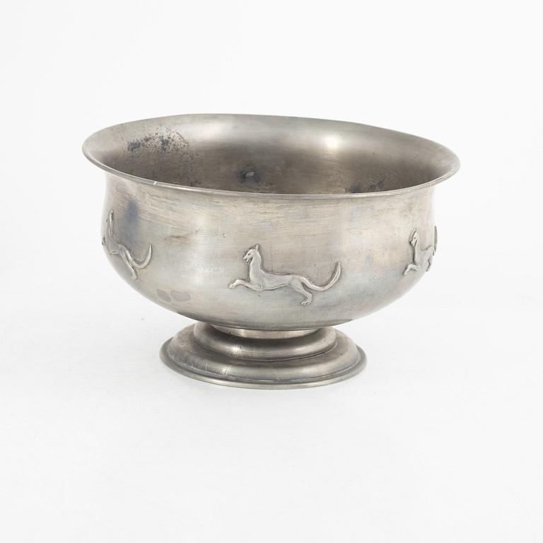 Firma Svenskt Tenn, a pewter centerpiece bowl, Stockholm, Sweden, 1927.