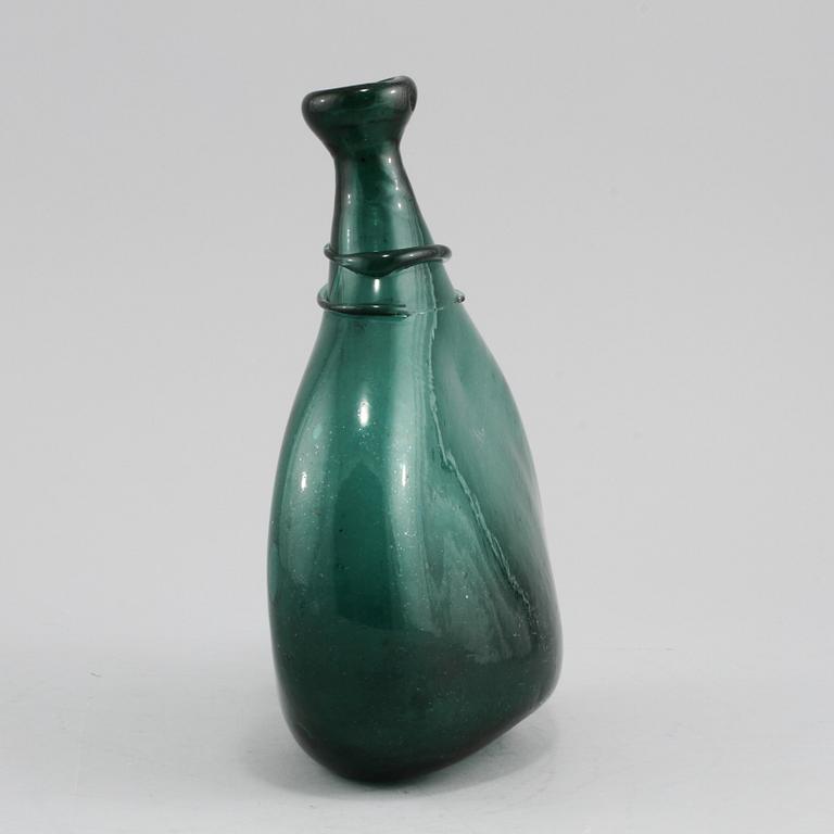 FLASKA, glas, troligen 1700-tal.