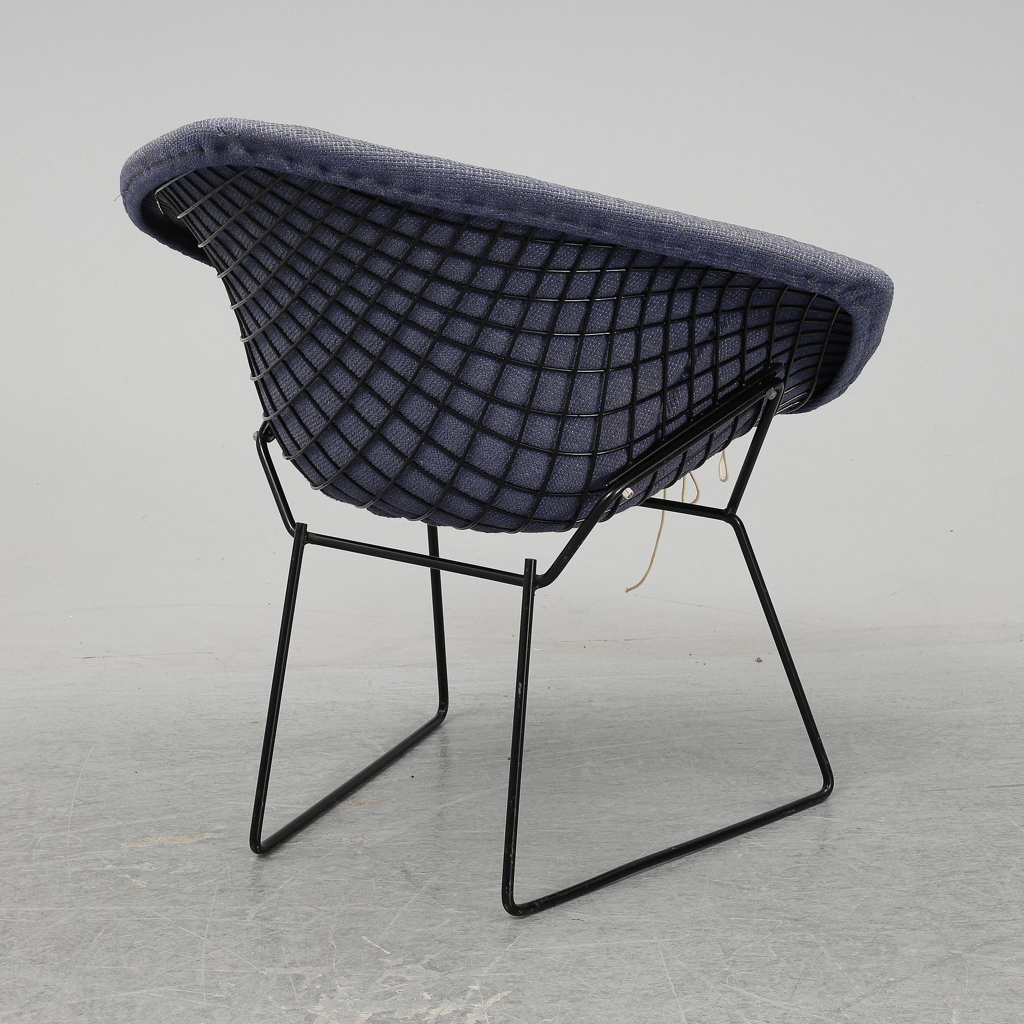 HARRY BERTOIA, STOL "Diamond Chair". Modellen formgiven år 1952.