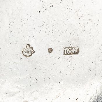 A Swedish 18th century silver coffee-pot, mark of Johan Grönwall, Vänersborg (1753-1784).