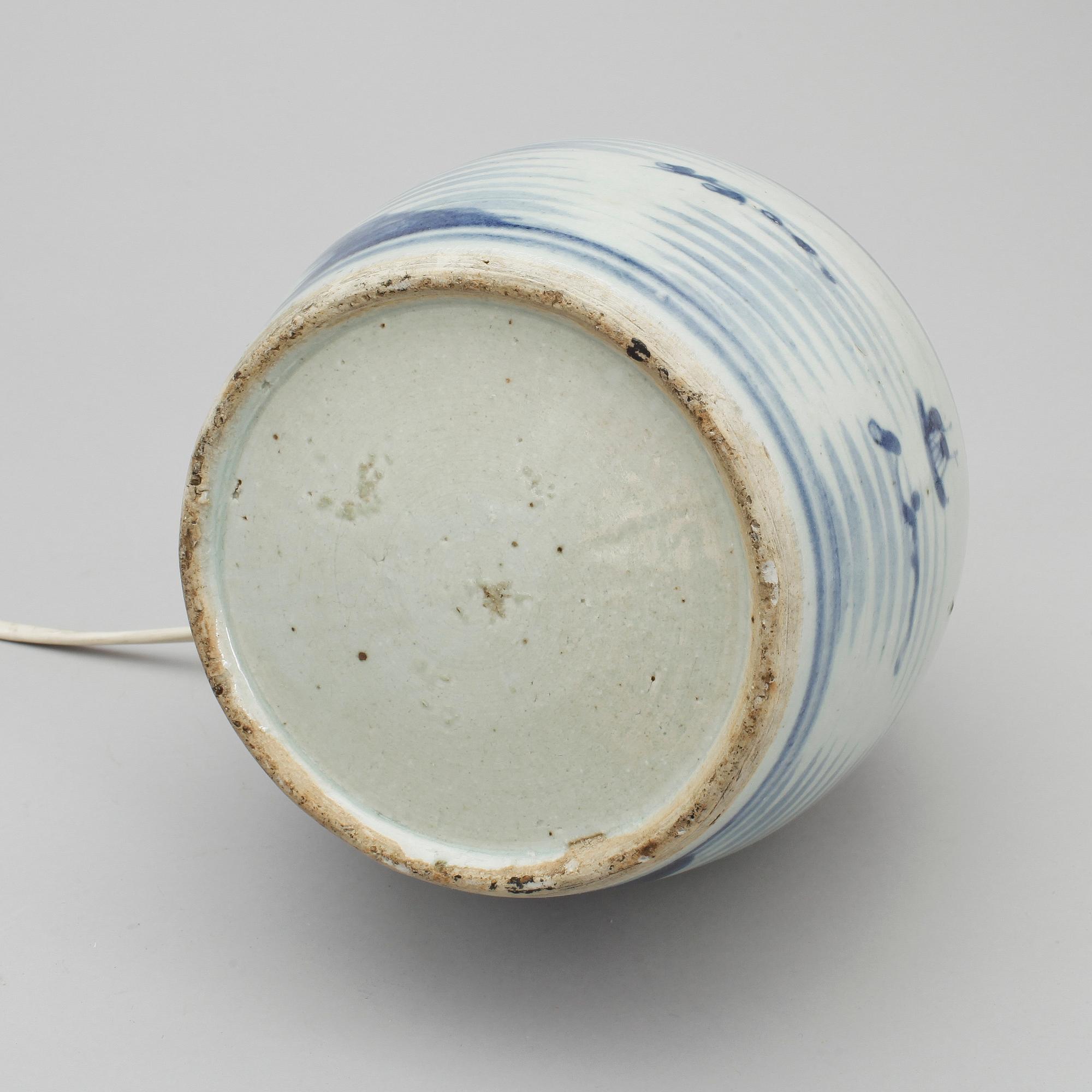 KRUS/BORDSLAMPA, porslin, mestadels Kina, 1800-tal.