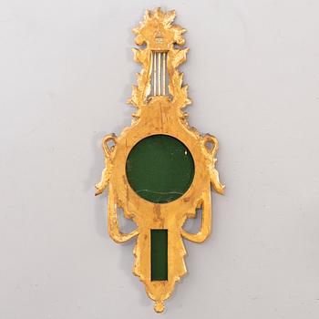 An md 20th century wood mirror from Paoletti, Firenze Italy.