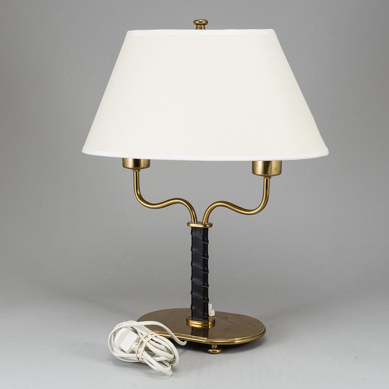 JOSEF FRANK, a model '2388' brass table lamp for Svenskt Tenn, Sweden.