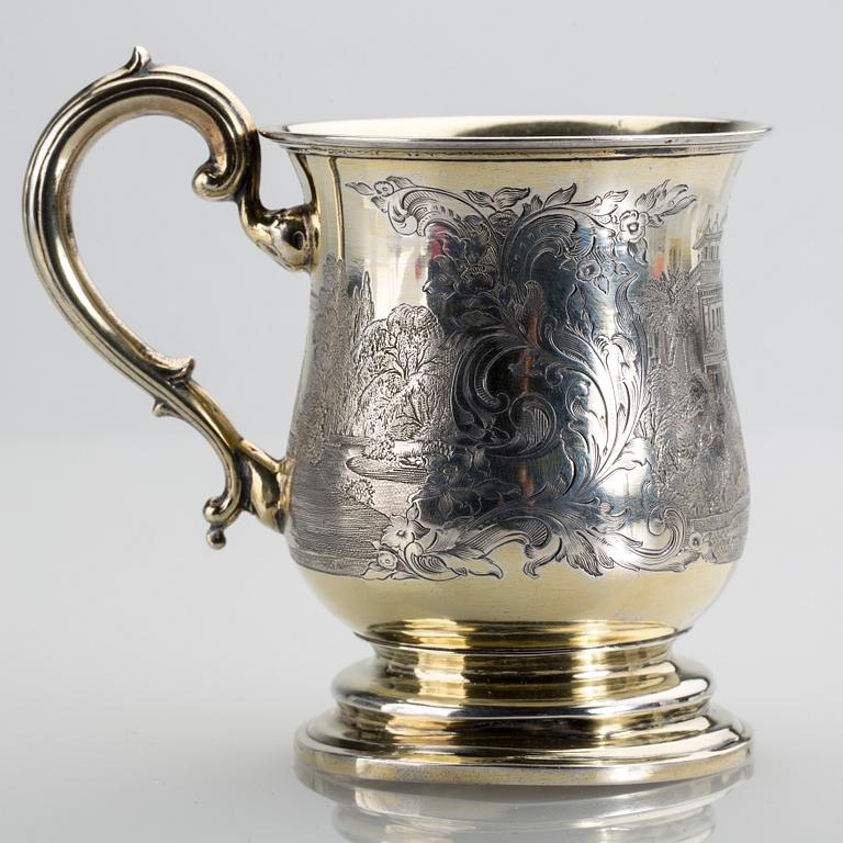 TEMUGG, silver. Ryssland, S:t Petersburg, 1847. Vikt ca 172.