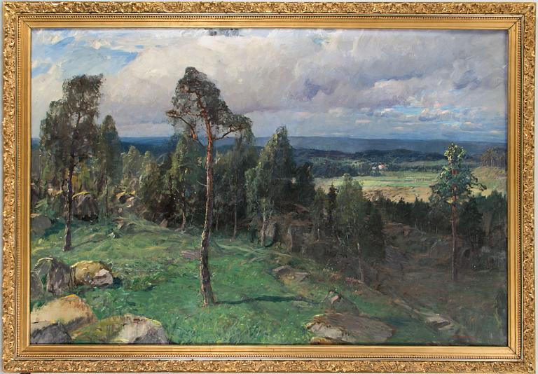 ALFRED BERGSTRÖM, oil on canvas, signed and dated 1897.