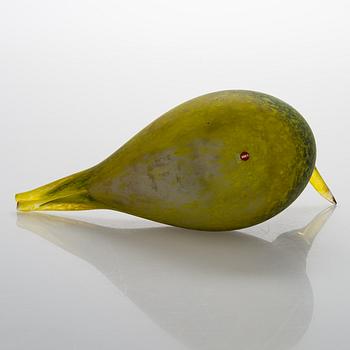 Oiva Toikka, A glass bird, signed O. Toikka Nuutajärvi.