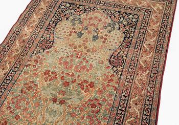 Rug, antique Kirman Laver, southern Iran, c. 206 x 125 cm.