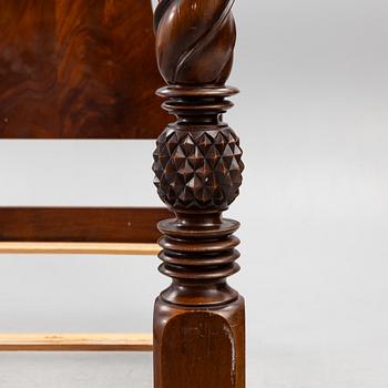 A 'Regency' bed frame, possibly Ralph Lauren, 2000s.