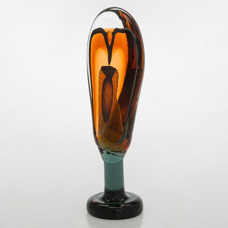 Oiva Toikka, skulptur, "Lollipop", signerad Oiva Toikka, Nuutajärvi 2008 10/100.