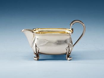 An Atelier Borgila sterling sauce boat, Stockholm 1942.