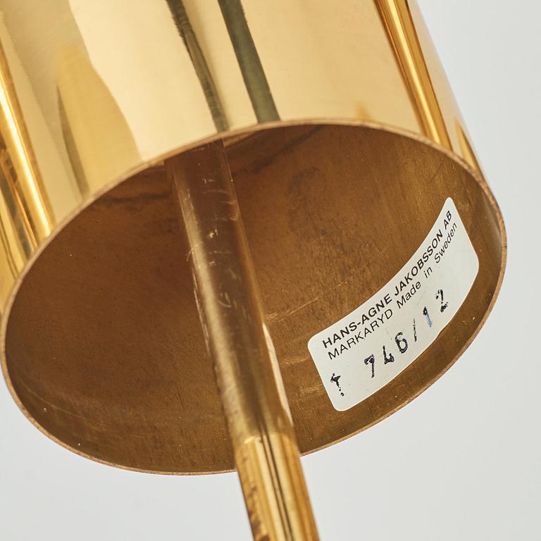 Hans-Agne Jakobsson, a 12 lights brass ceiling lamp, model 746/12, Markaryd Sweden, 1960-70's,