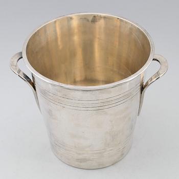 CHAMPAGNEKYLARE, försilvrad mässing, St Médard, 1900-talets mitt.