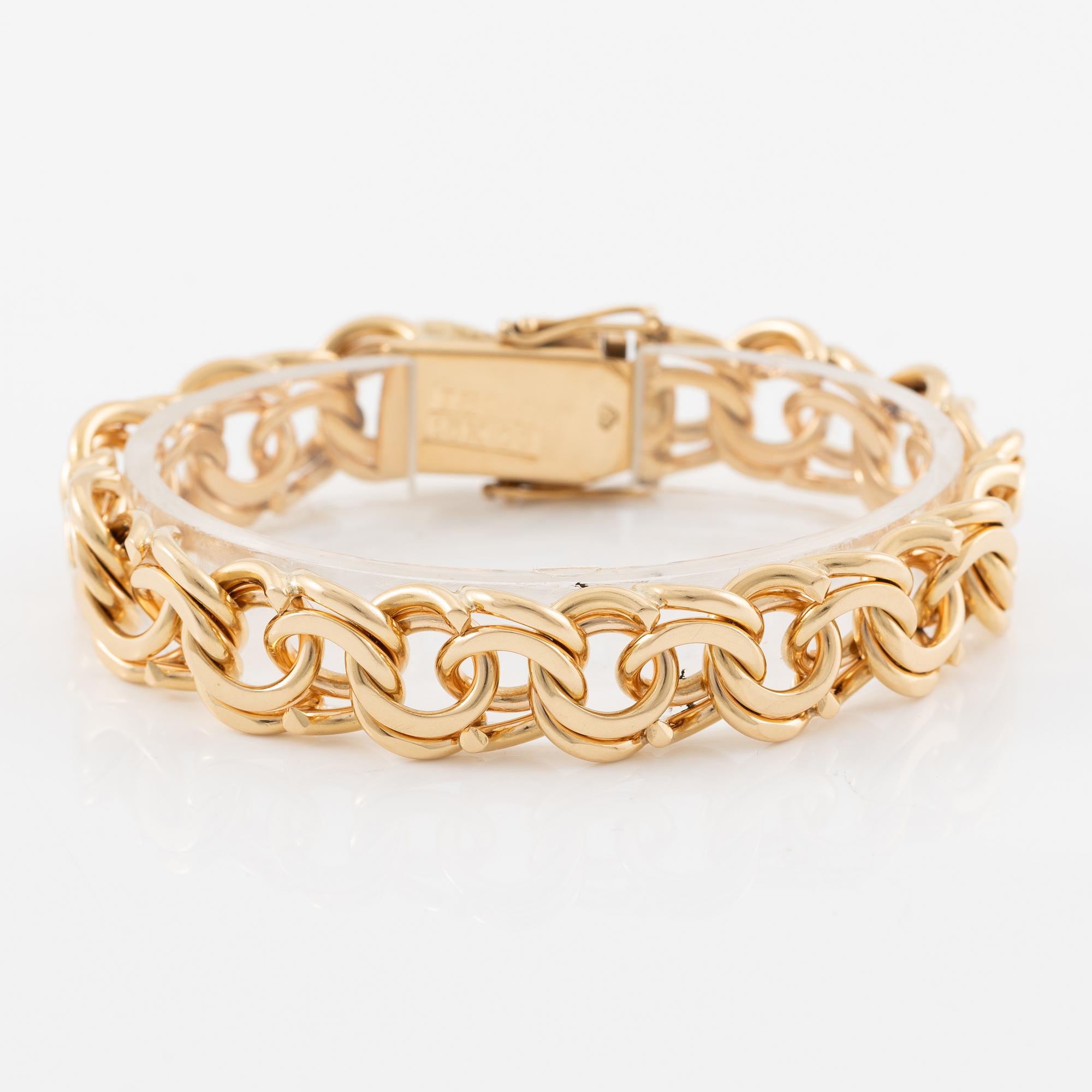 Armband 18K guld, bismarck.