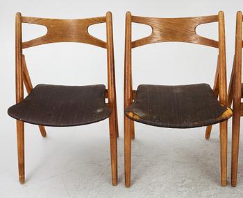 Hans J. Wegner, four model CH-29 chairs Carl Hansen & Søn, mid-20th century.