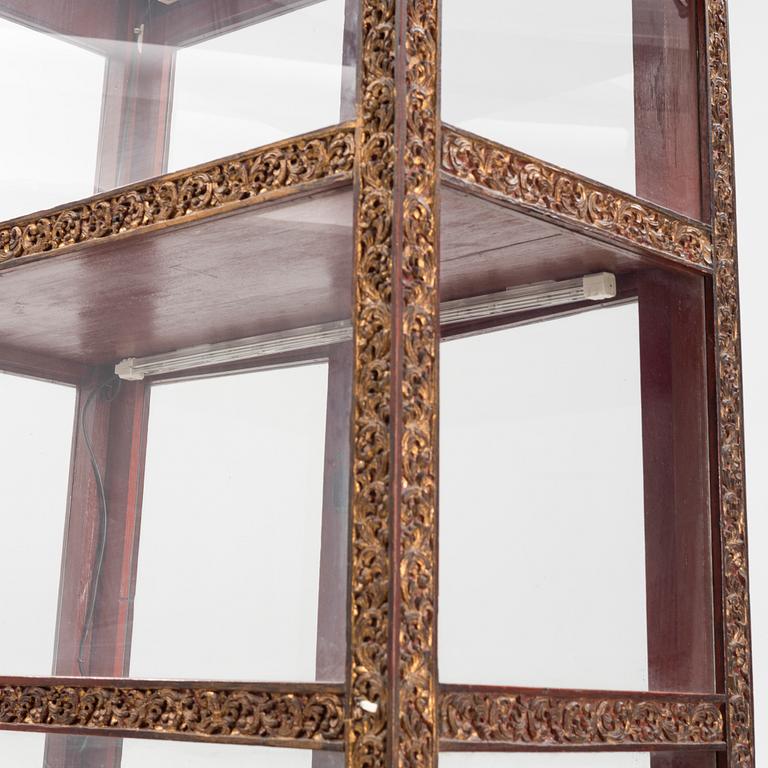 Display cabinet Southeast Asia 20th century.