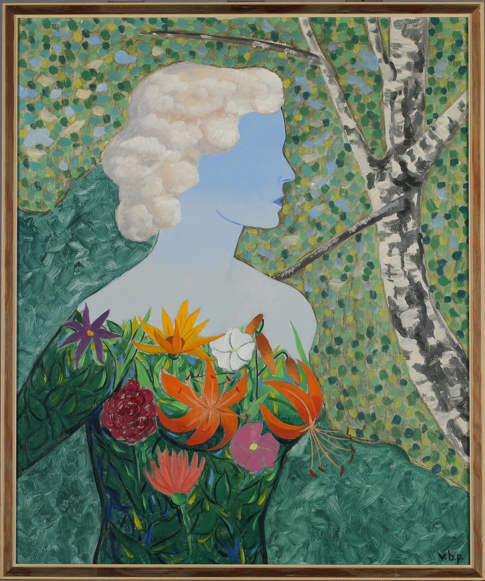 VILHELM BJERKE-PETERSEN, olja på pannå, signerad.