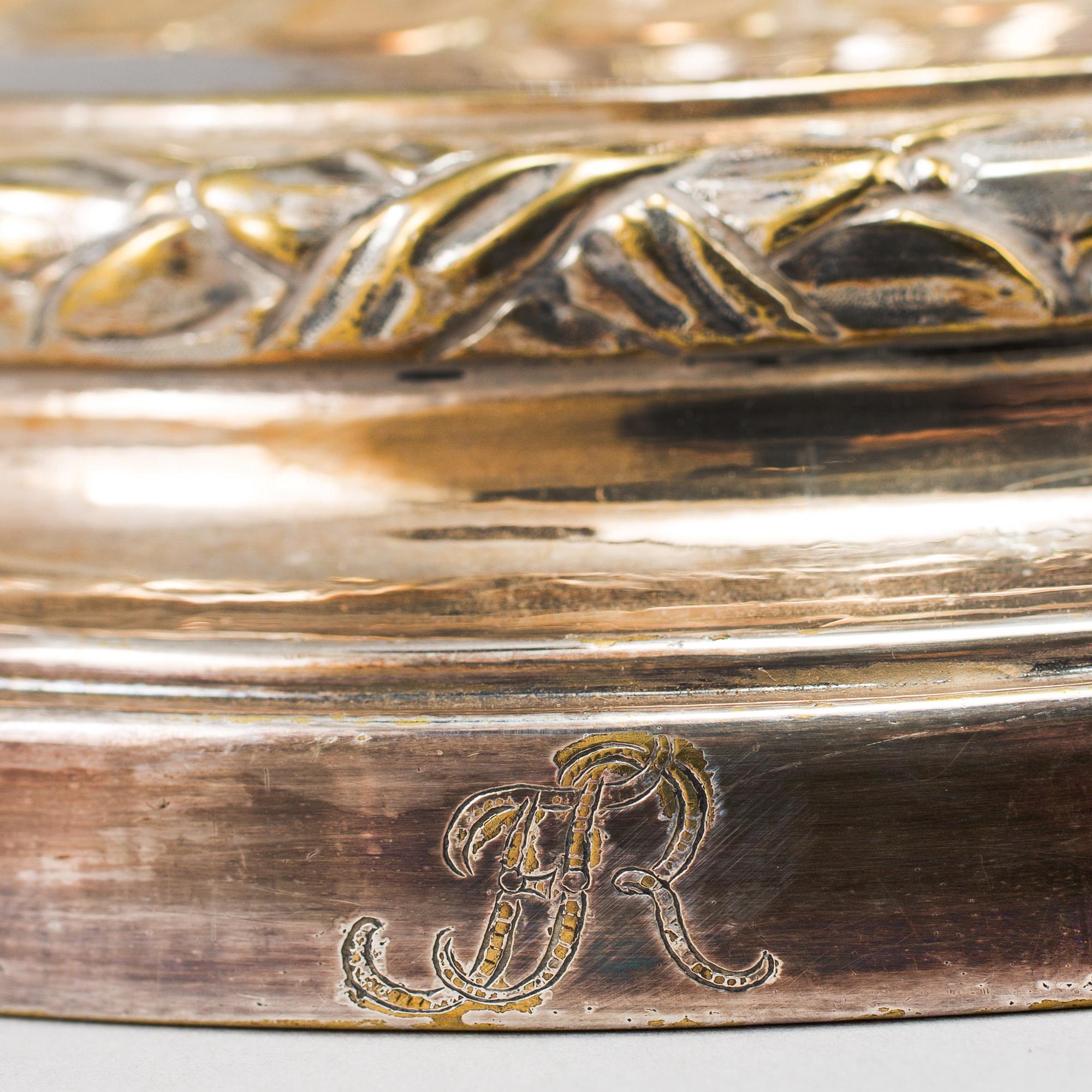 KANDELABER, nysilver, gustaviansk stil, 1900-talets första hälft.