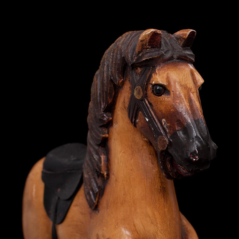 HÄST på HJUL, trä, modern tillverkning.