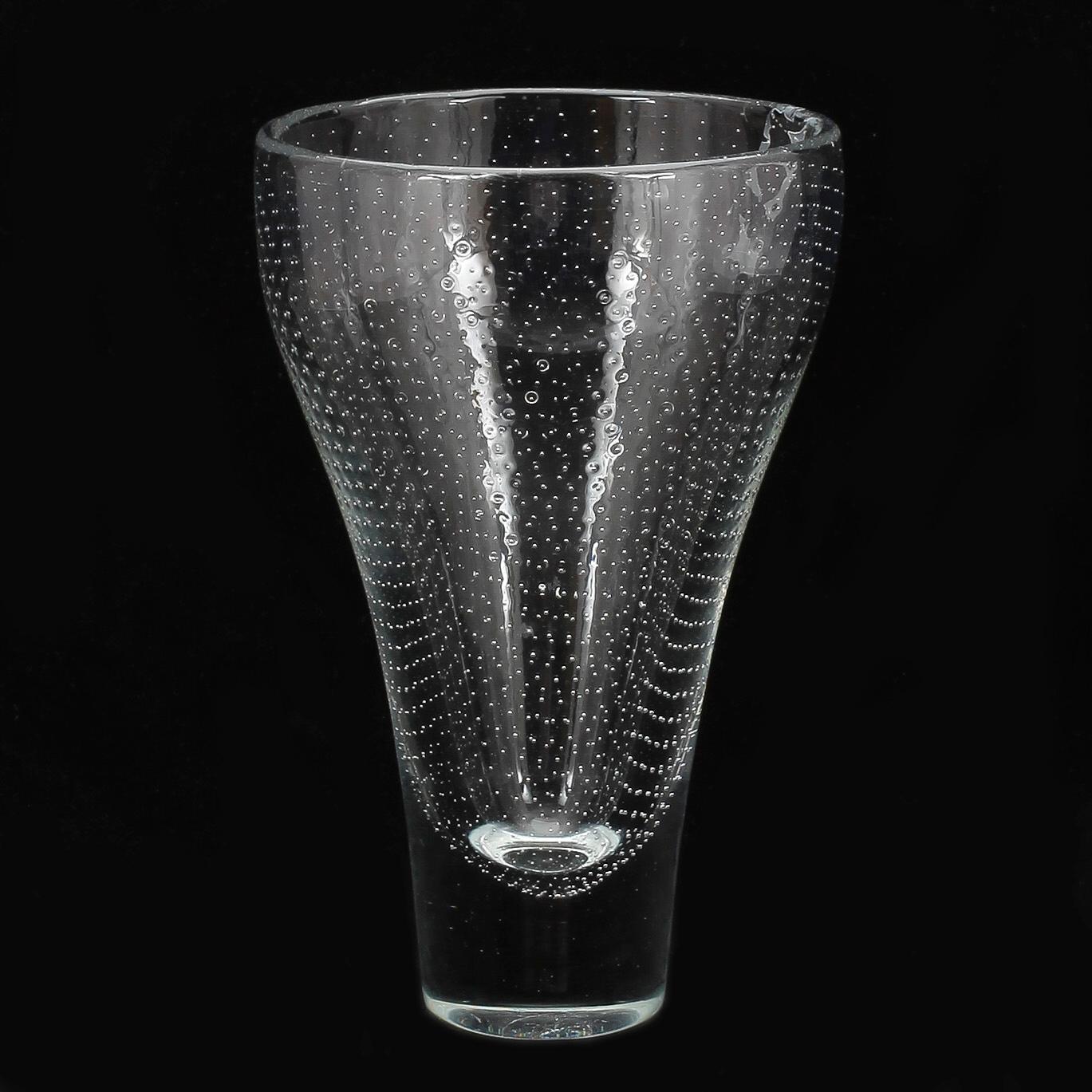 VAS, glas, Gunnel Nyman, Nuutajärvi Notsjö, signerad och daterad -55.