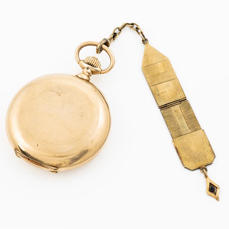 Pocket watch, hunter, 55 mm.