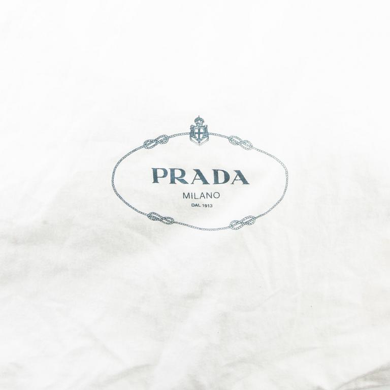 Prada, Bag "Cream Vitello Shine Leather Fringe Shoulder Bag".